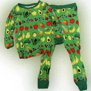 Little Sleepies 2T fruit and veggie print